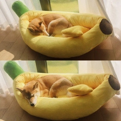 Panier banane lavable pour chat et petit chien
