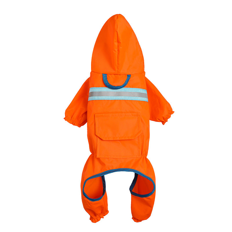 Imperméable réfléchissant pour chien – coloris orange
