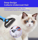 Brosse toilettage 2-en-1 PawBrush Pro — retire le sous-poil mort sans douleur