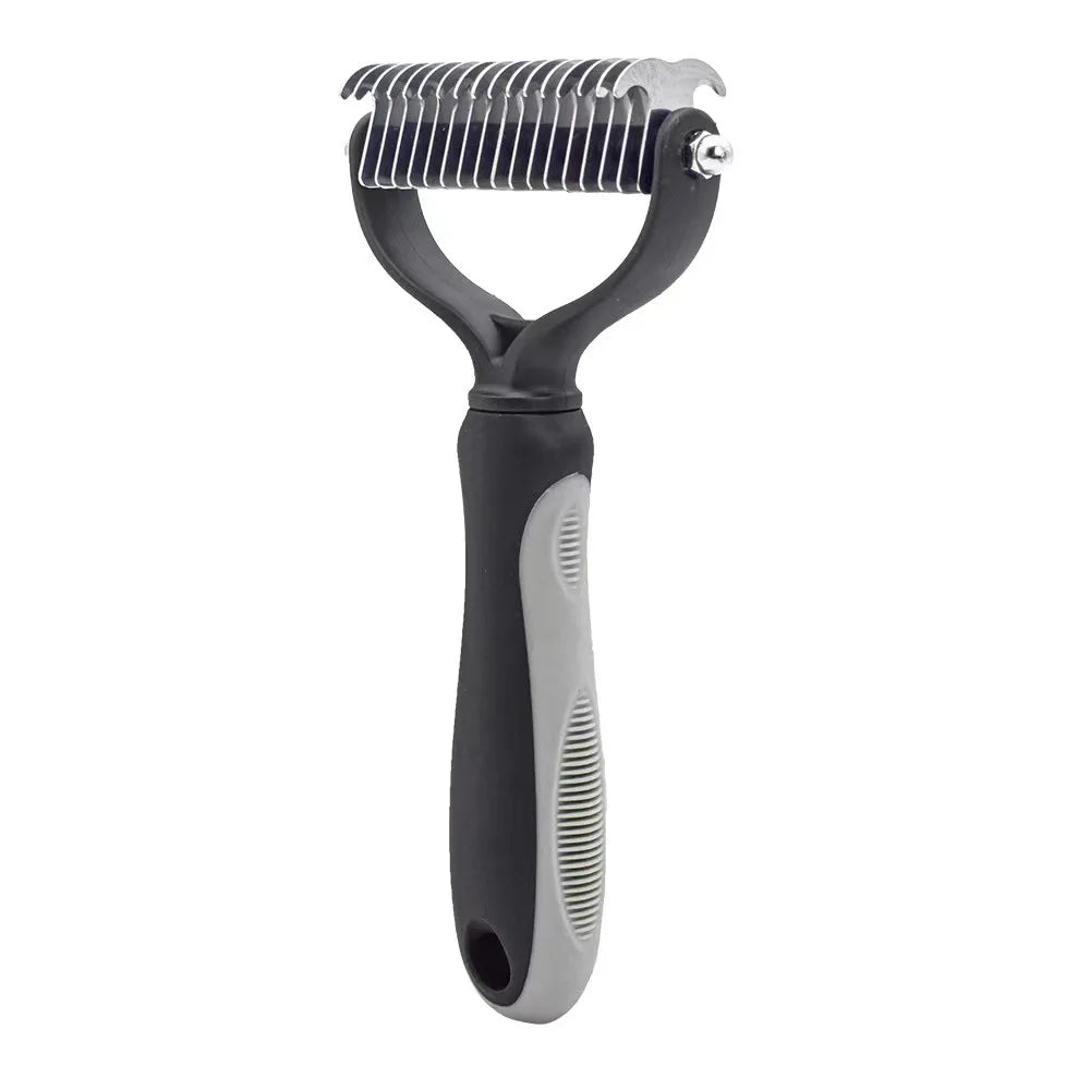 Brosse démêlante chien PawBrush Pro – détail du râteau