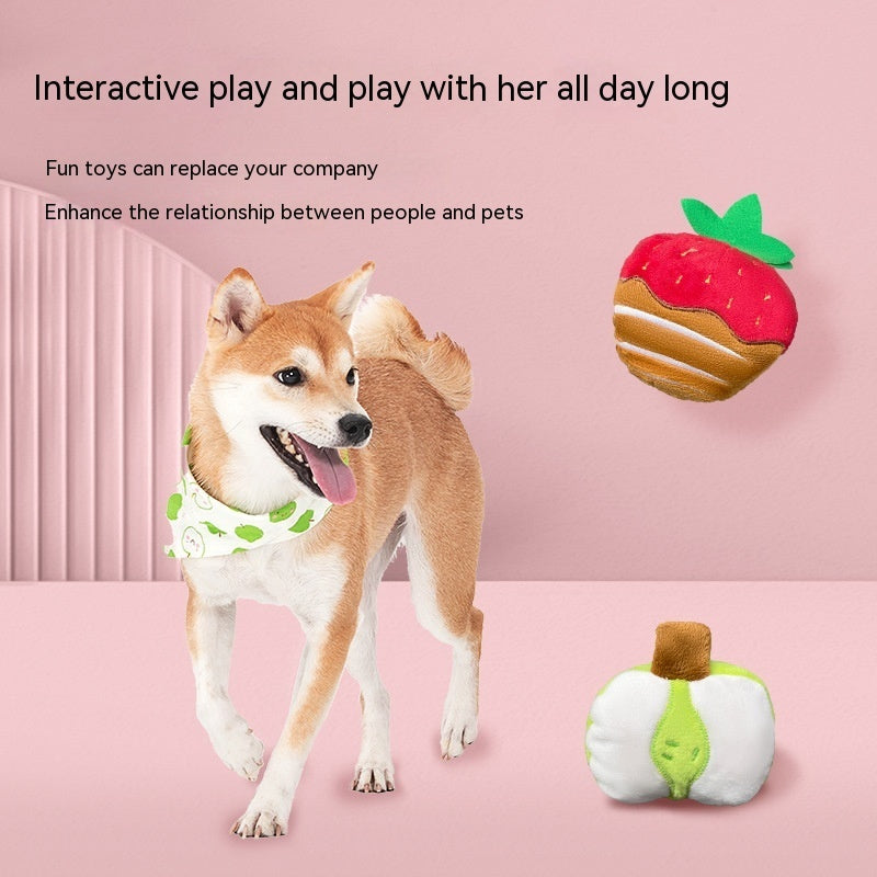 Jouet pour chien fraise et chocolat